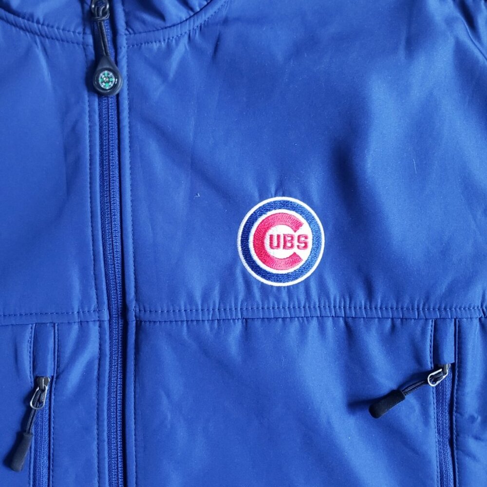 Antigua Chicago Cubs Jacket Mens L Blue Softshell Lightweight Cold Weather Cozy - Picture 4 of 11